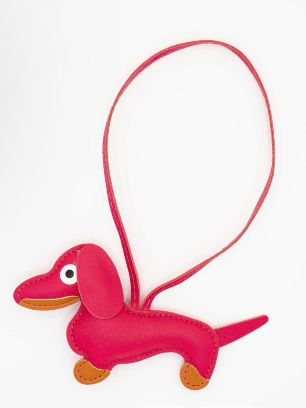 Pink Dachshund Dog Bag Charm- Unbranded, New